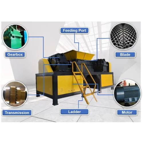Shredder | Double-Shaft Plastic Shredder Machine thumbnail 3