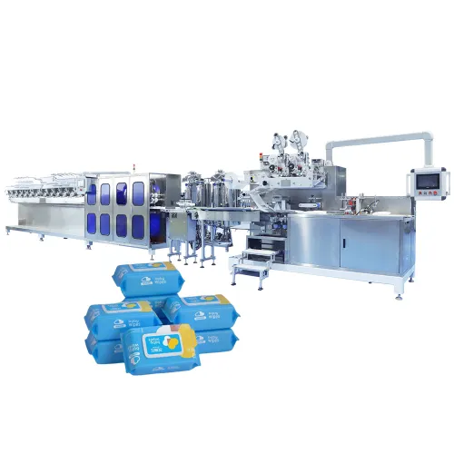 Full Automatic Big Bag 30-120pcs/pack Baby Wet Wipes Making Machine