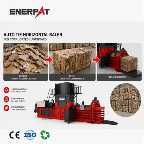 Balers | Automatic Corrugated Cardboard Baler Machine for OCC Recycling thumbnail 5