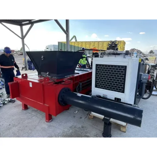 Balers | Automatic Hydraulic Baling Press Machine with Hopper Feeding System for Metal Recycling