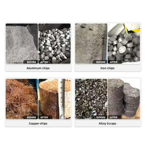 Balers | Metal Chips Briquetting Machine for Steel Aluminum Copper Brass Nickel and Alloy Recycling thumbnail 2