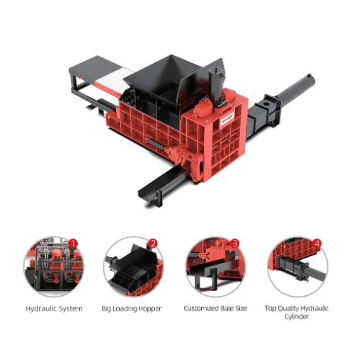 Balers | Triple Compression Scrap Metal Baler thumbnail 3