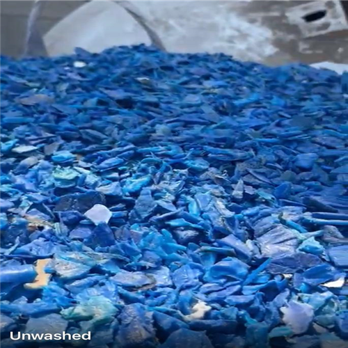 HDPE | *Selling 50 to 100 MT of 99.99% Washed and Unwashed HDPE Blue Drum Regrinds, 200 Litre  (On hold)