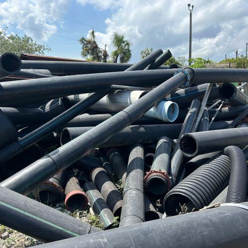 HDPE | Offering 20 MT of HDPE Pipe Scrap for Export from Long Beach to Global Markets