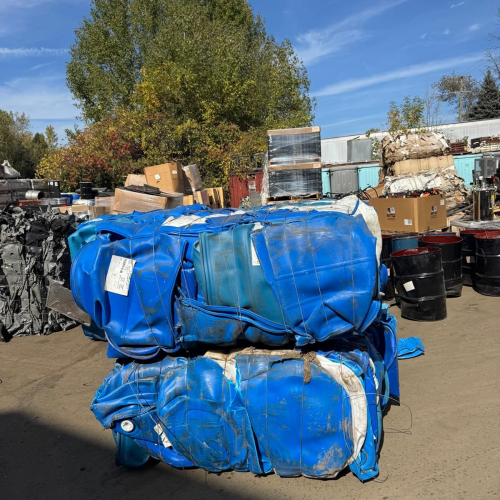 HDPE | HDPE Blue Drum Bales