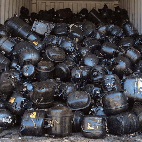 Scrap Metal | Immediate Shipment AC & Fridge Compressor Scrap 1500 MT Bulk from London Gateway Worldwide