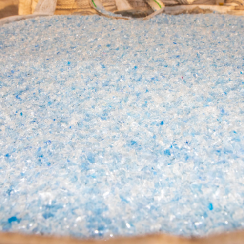 PET | Hot Washed Light Blue PET Flakes – 1000 MT Bulk Supply from Algiers Port