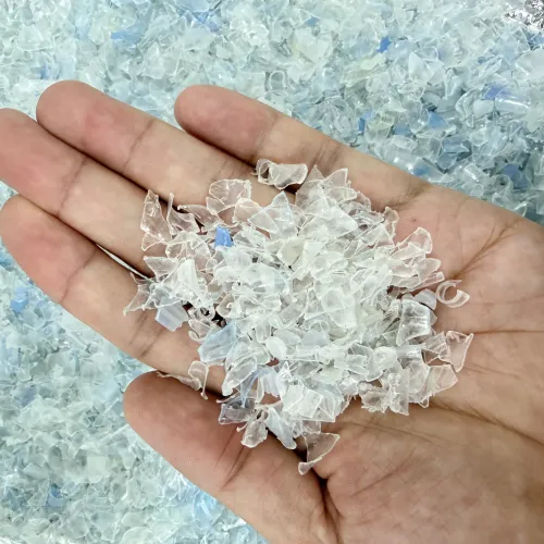 PET | Hot Washed Recycled PET Flakes – Blue & White Grade
