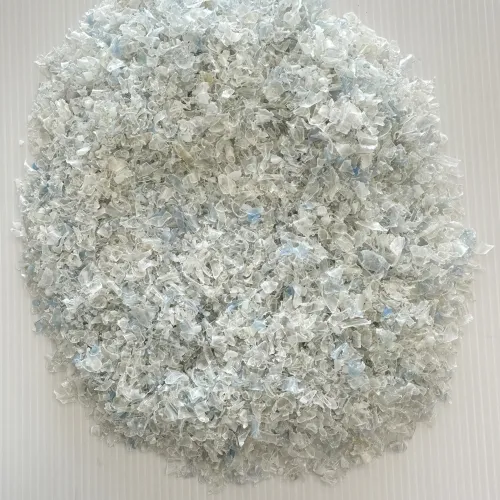 PET | Hot Washed Recycled PET Flakes – Blue & White Grade