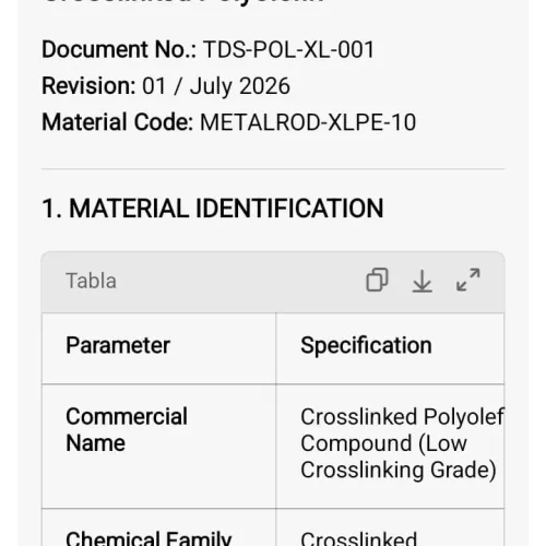 OTHER | Crosslinked Polyolef Compound (Low Crosslinking Grade)