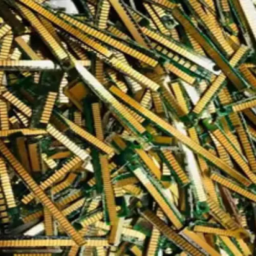 Electronic Scrap | Trimmed RAM Memory Gold Finger Scrap